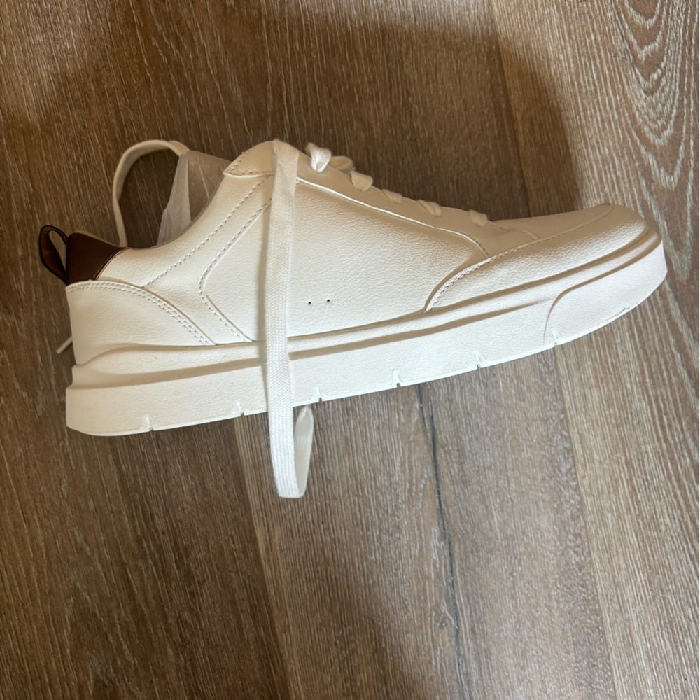 White and Brown Men's Sneakers